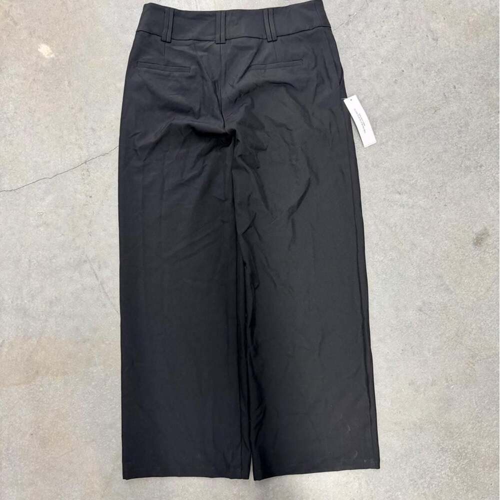 Princess Polly Wide Leg Mid Rise Trousers Black